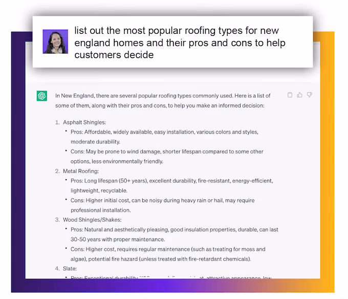 how to use chatgpt for home improvement businesses - prompt example for blog post outline
