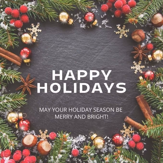 quick holiday greetings