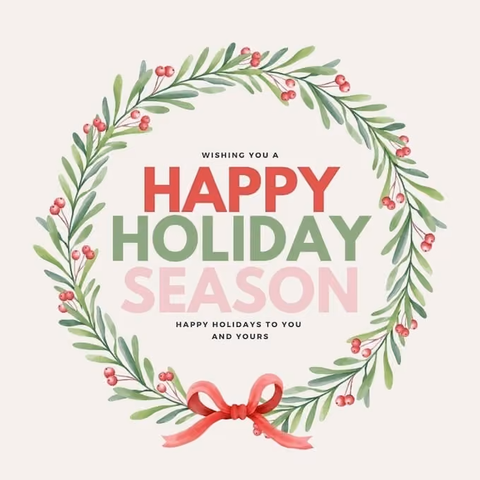 happy holidays graphic