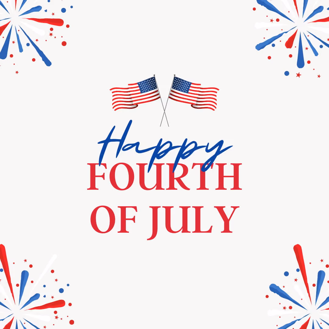 4th of july messages and social posts - happy fourth instagram graphic