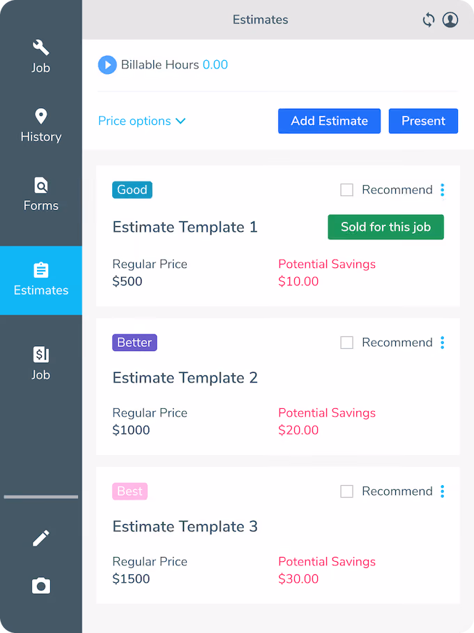 servicetitan polished estimates