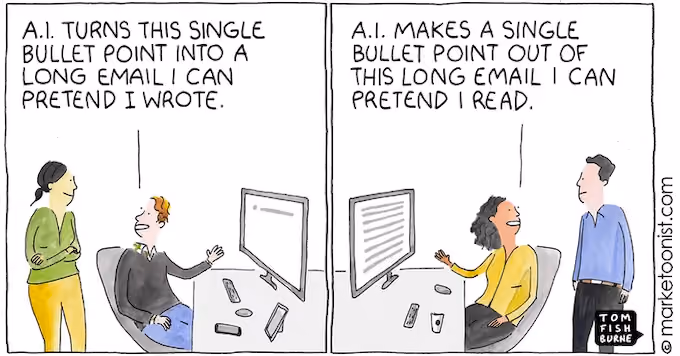 depiction of ai capabilities to create various email formats