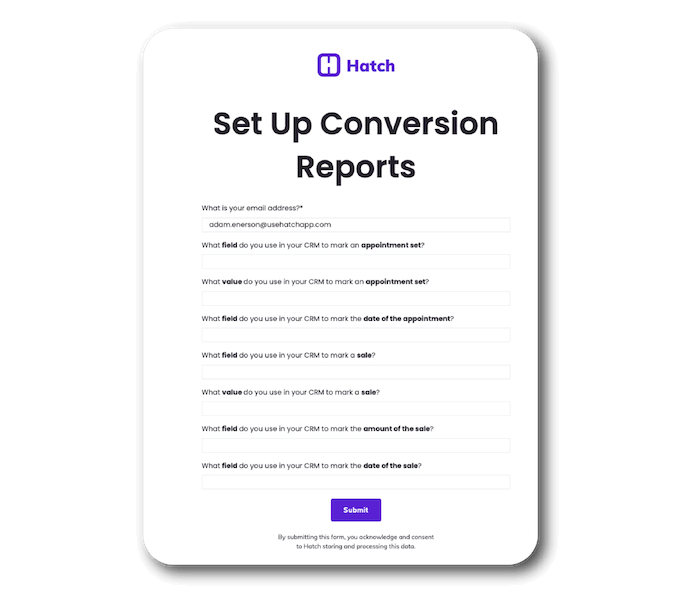 hatch-reporting-form