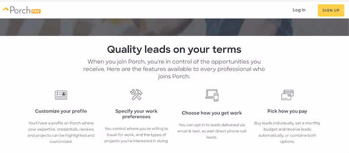 how to choose a lead aggregator - how porch works