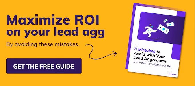 free ebook advertisement - 8 mistakes to avoid with lead aggregator