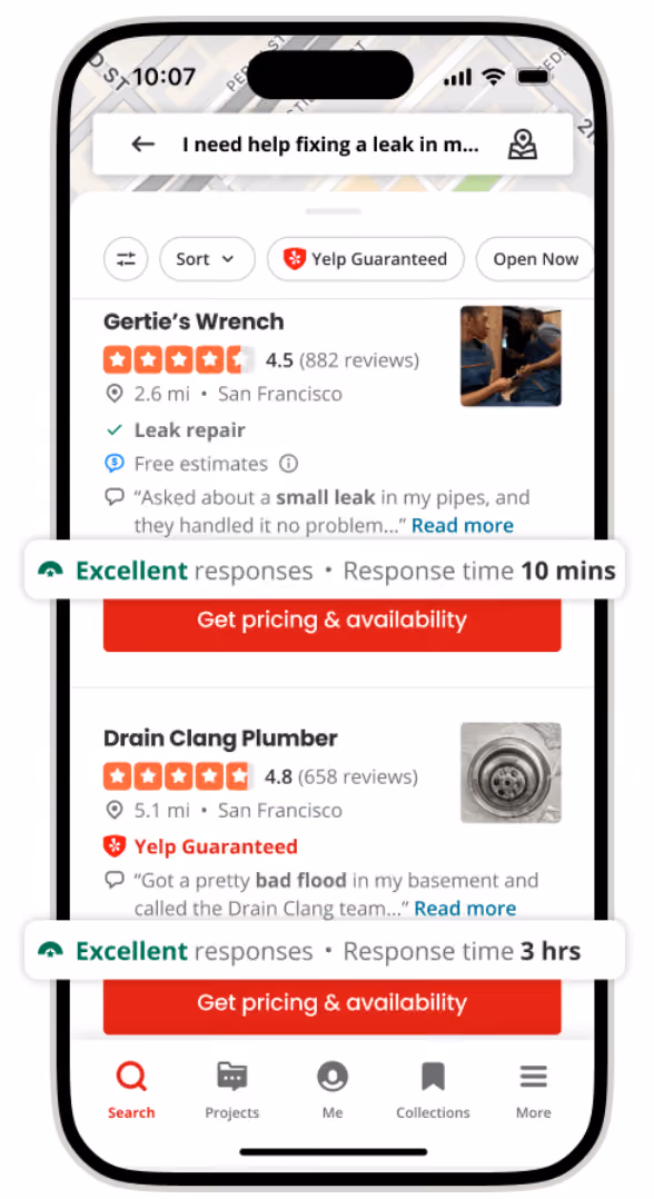 hatch-yelp integration - response times