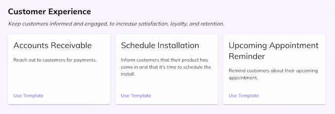 customer experience hatch campaign templates