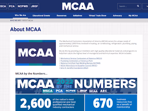 best hvac associations- mcaa homepage
