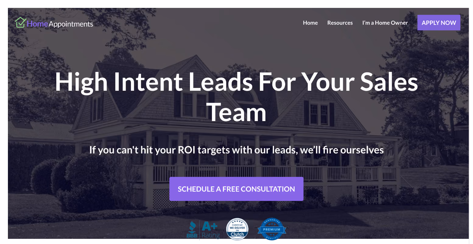 best lead generation websites for contractors - homeappointments