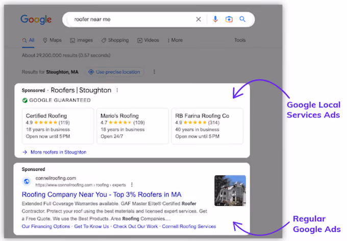 best home improvement marketing strategies - google ads vs local services ads