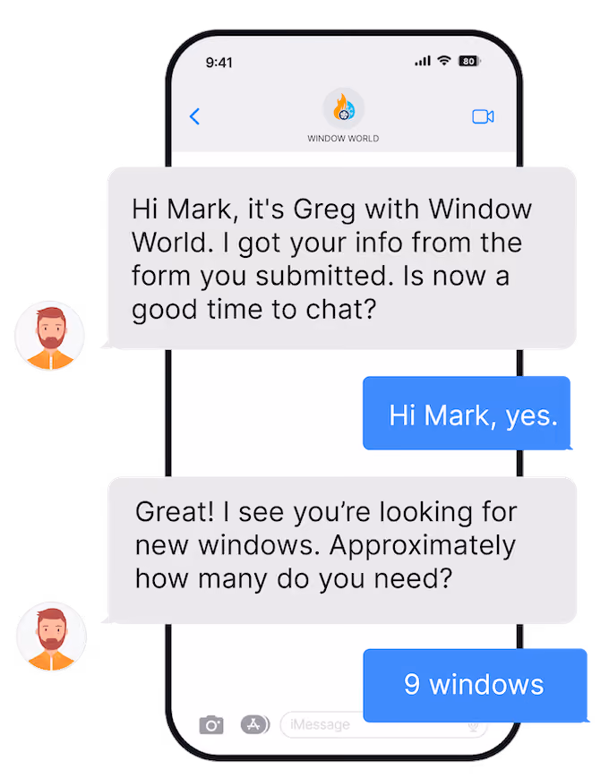 example ai text conversation