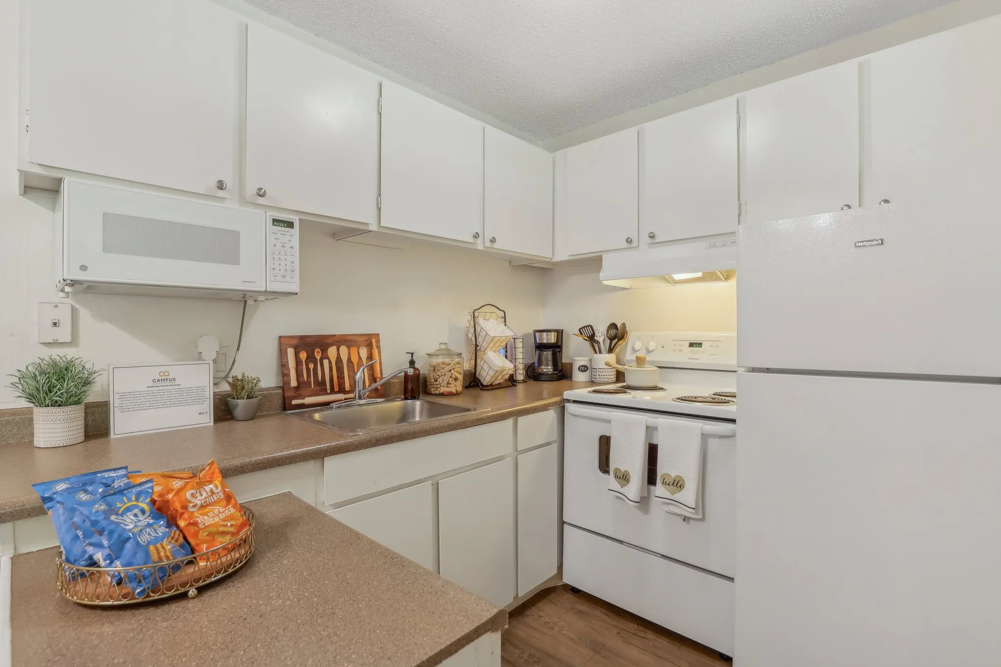 kitchen with white appliances
