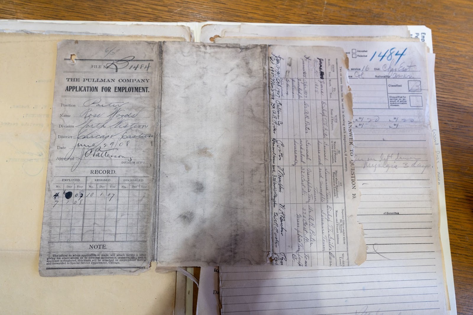 application for employment as a pullman car porter