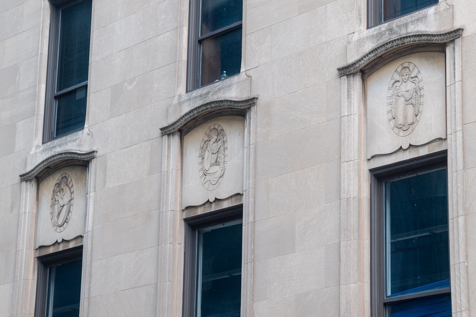 exterior building chicago women's club showing masonry work