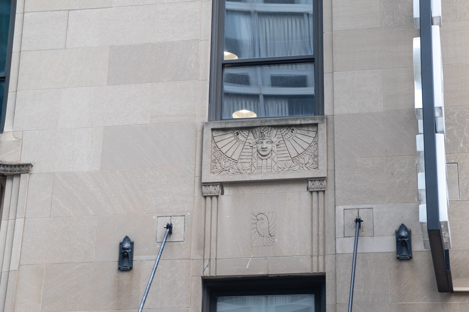 exterior building chicago women's club showing masonry work