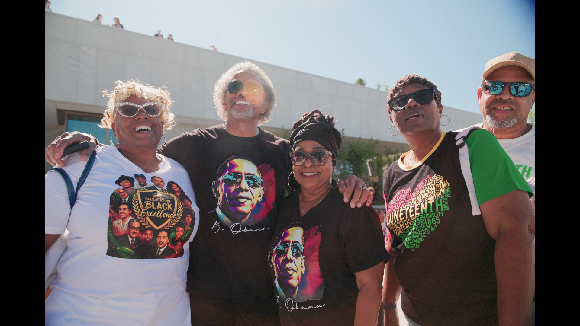 family enjoys juneteenth at the obama presidential center