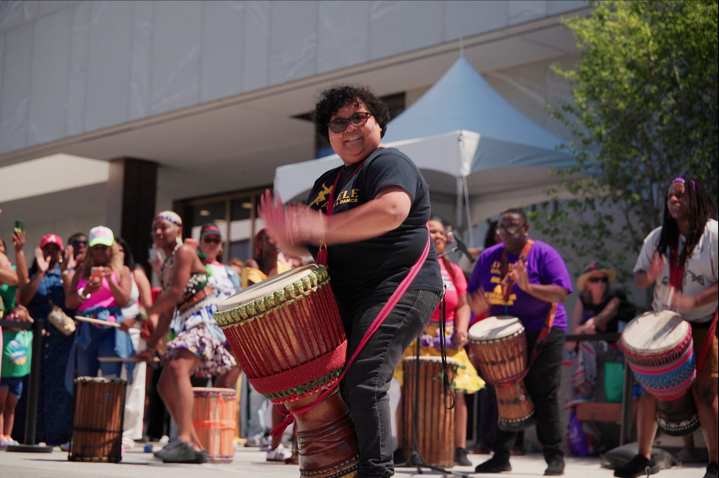 codrummers celebrating juneteenth at the obama presidential center in chicago 