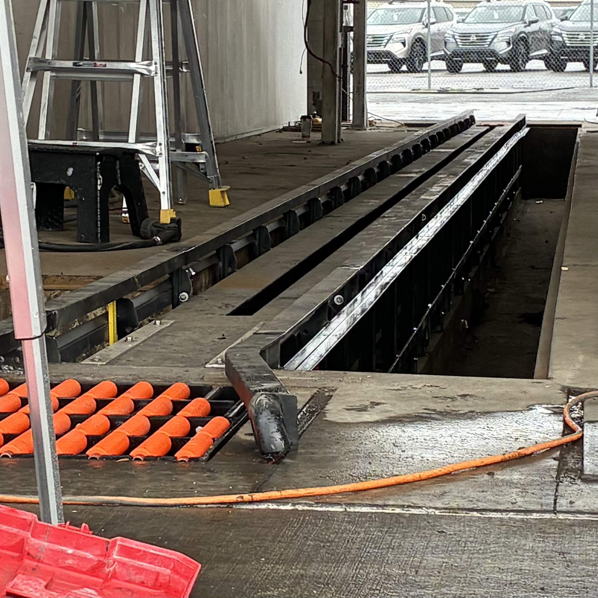 Car Wash Track Install