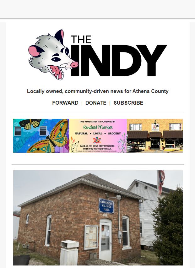Athens County Independent - The Indy - Newsletter
