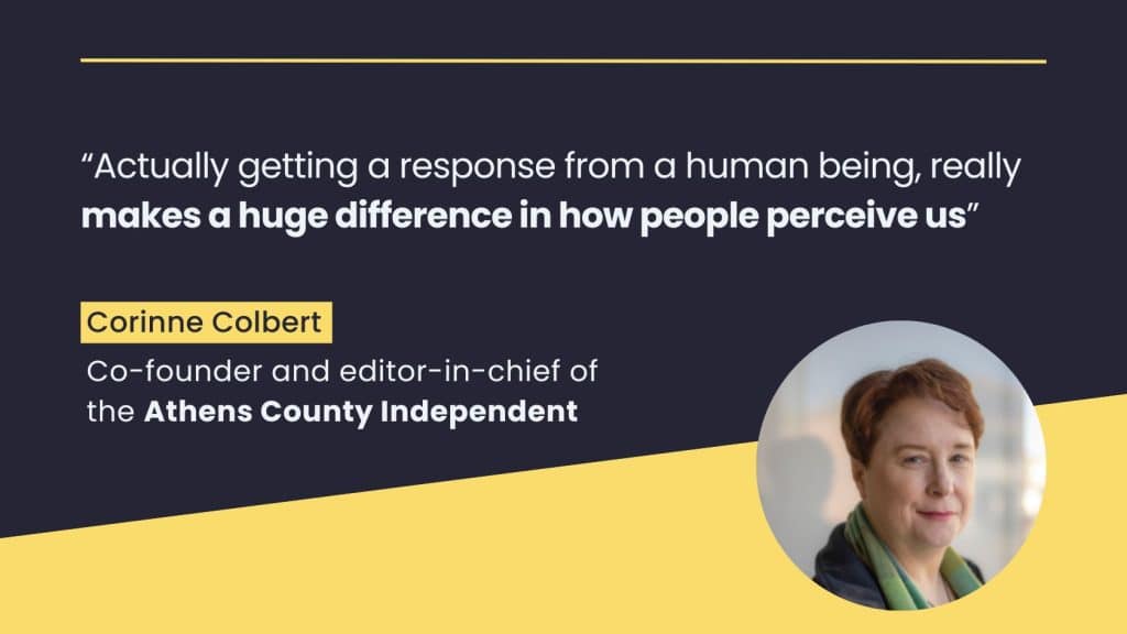 Newsletter strategy from the Athens County Independent cofounder