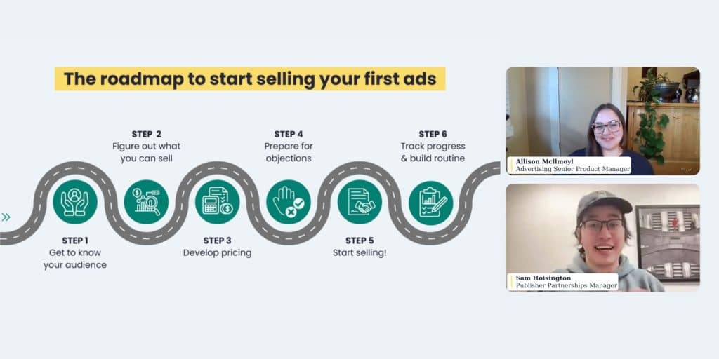 Webinar how to sell website ads