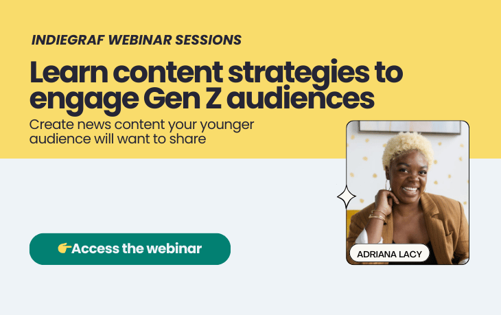 Adriana Lacy, webinar on gen z news content strategies