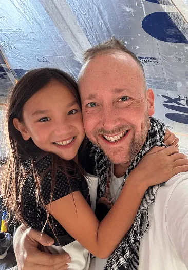 Picture of Josh and his daughter