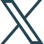 Black X icon on transparent background.