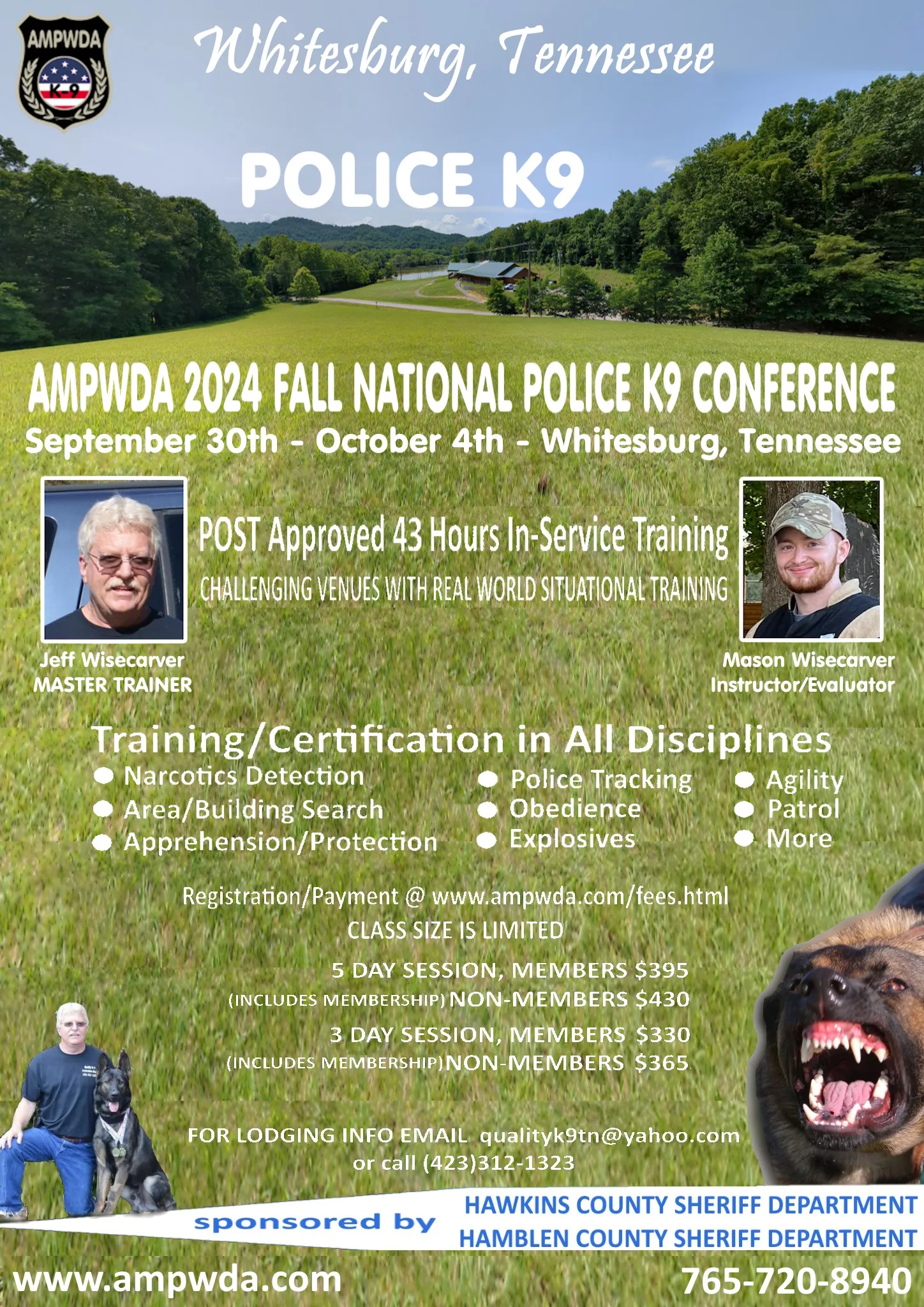 AMPWDA 2024 Fall Police K9 Conference