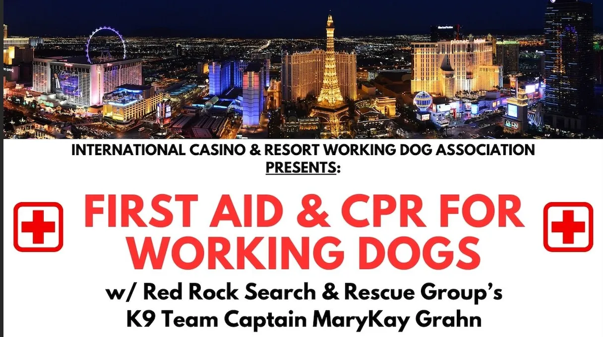 First Aid & CPR for Working Dogs w/Red Rock SAR K9 Captain MaryKay Grahn