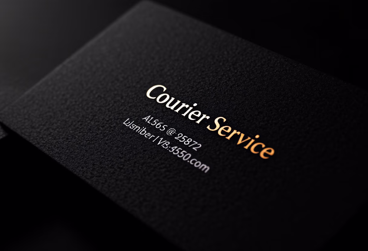 image of contact details (for a courier & delivery service)