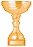 Yellow trophy cup icon with handles on both sides.