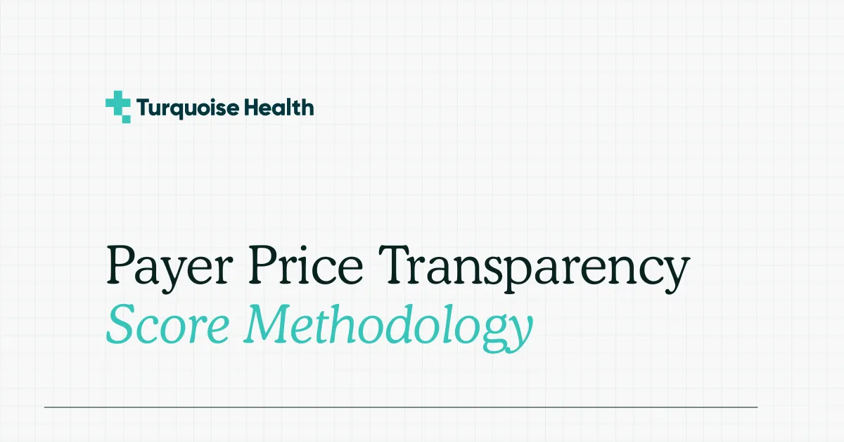 Payer transparency score methodology