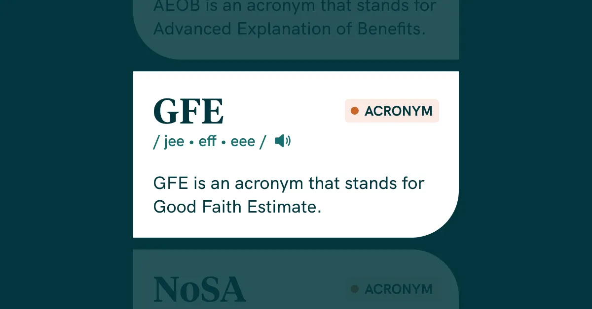 Breaking down the words, phrases, and acronyms associated with patient estimates