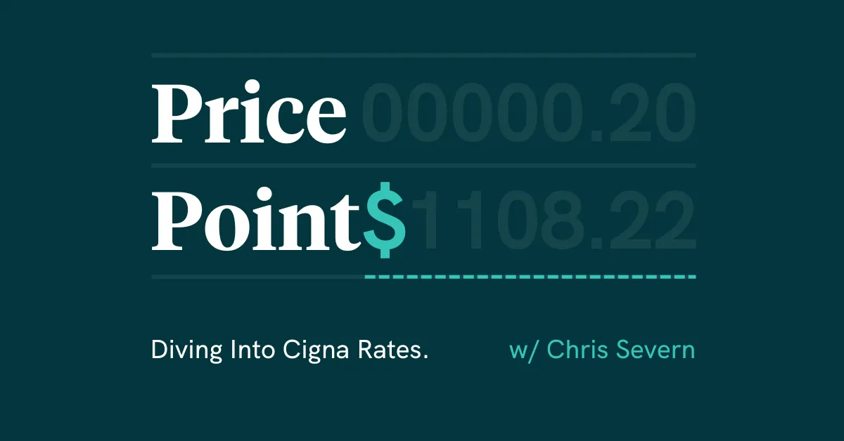 Price points #1: diving into Cigna rates