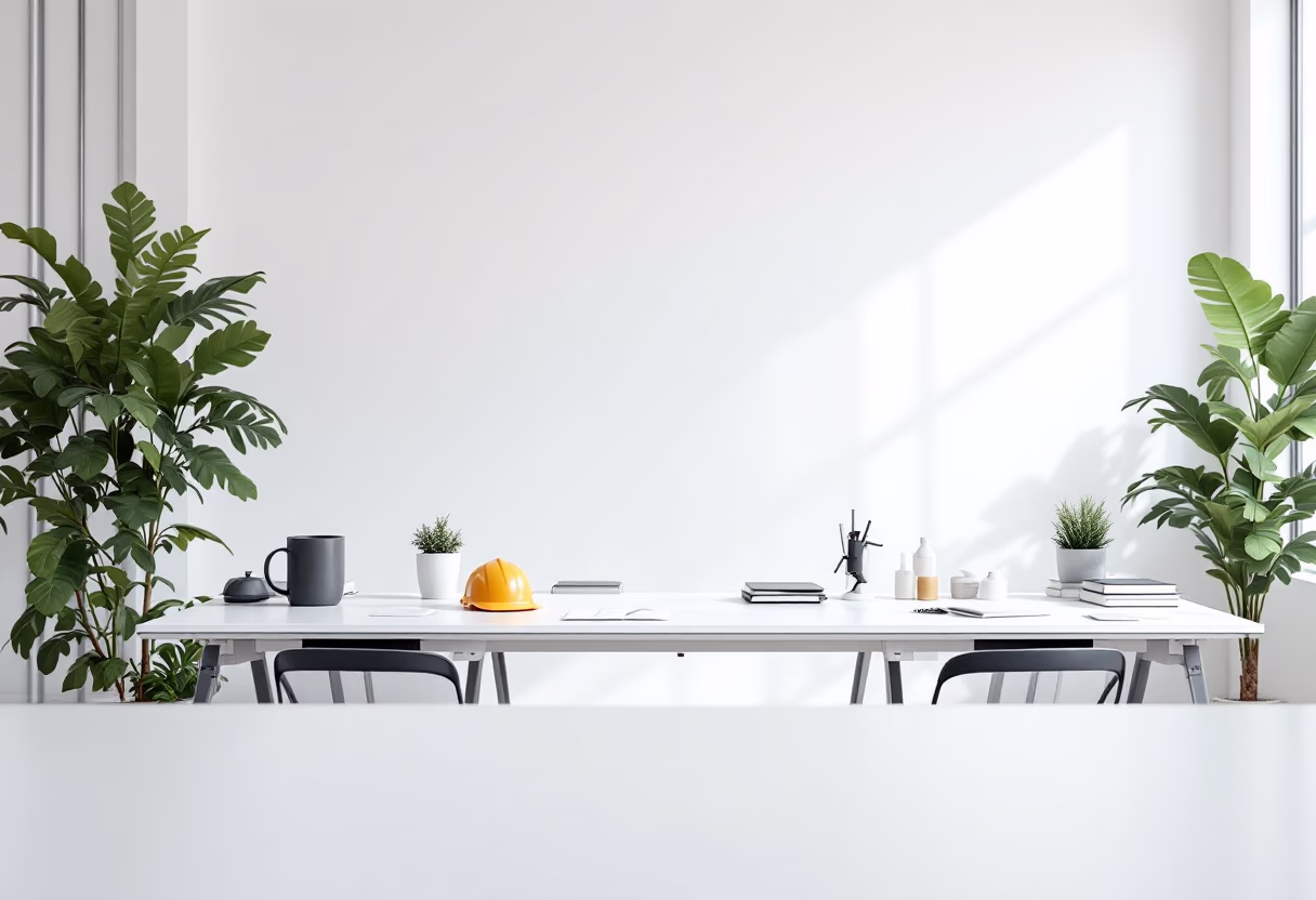 image of modern construction office interior [background image]