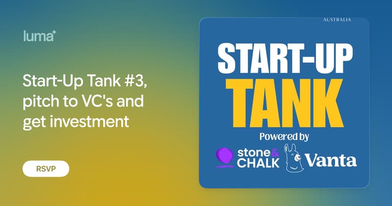 Start-Up Tank #3, pitch to VC's and get investment