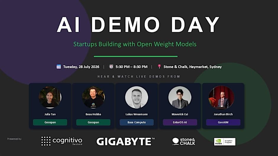AI Demo Day: Startups Building with Open-Weight Models