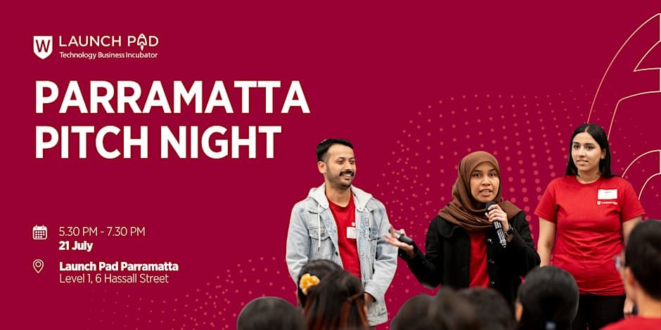 Launch Pad, Western Sydney University: Parramatta Pitch Night x Riding the Unicorn