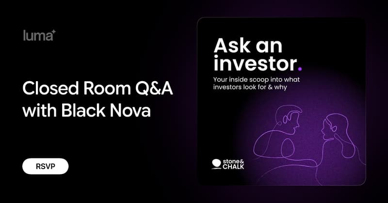 S&C Residents only: Closed Room Q&A with Black Nova