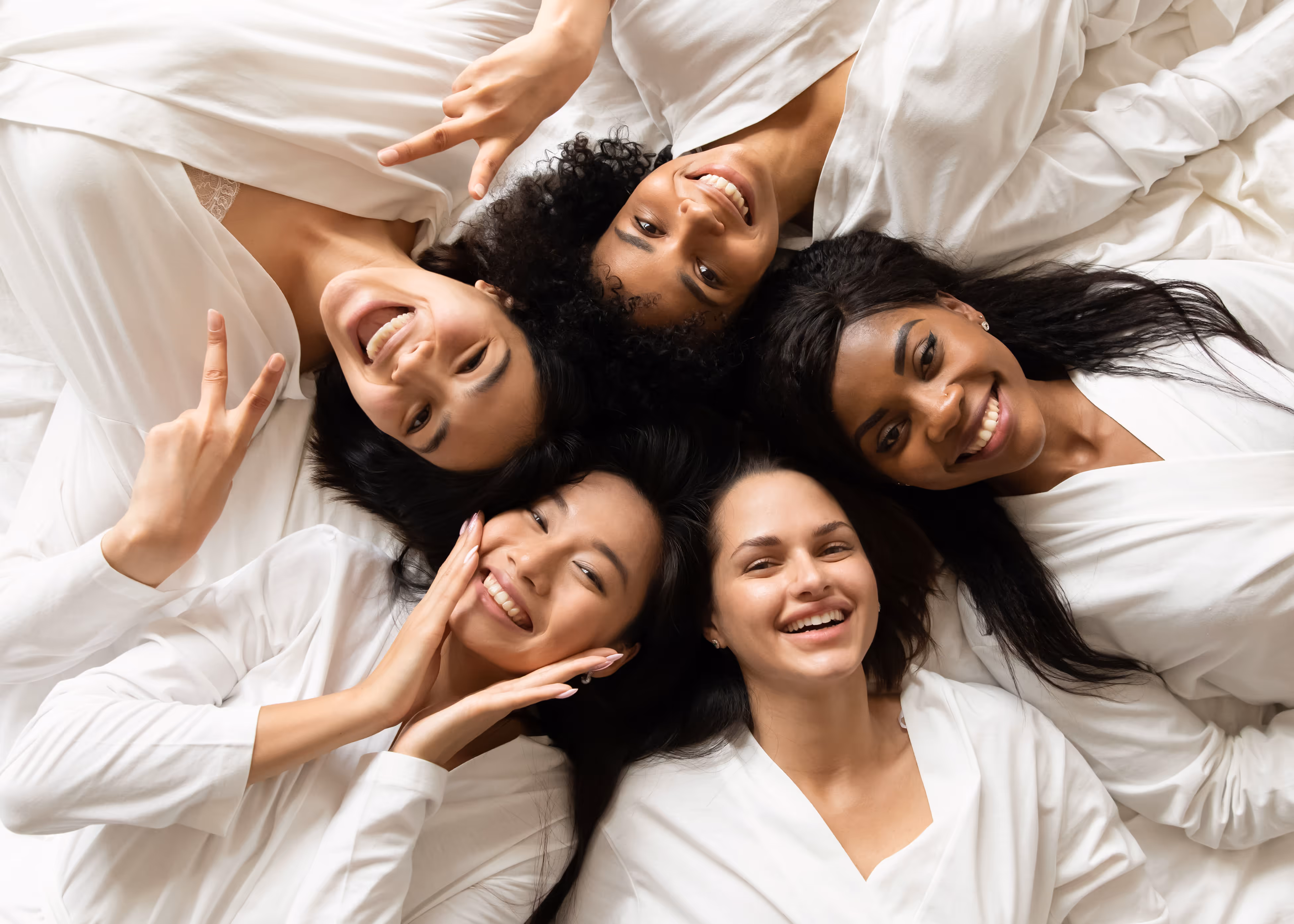 group of women in med spa