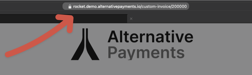 Custom Payment Link URL