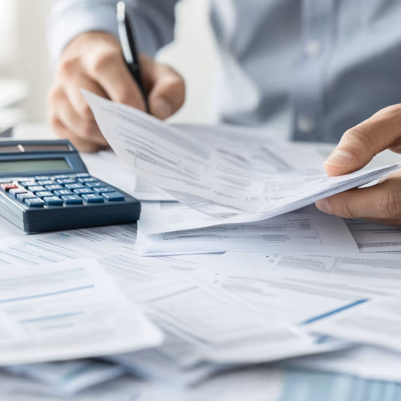 A digitally-inspired image showing a paper invoice being inserted into a computer screen and transforming it into a powerful and enhanced futuristic interface, symbolizing the concept of digitized a electronic invoice as opposed to analog paper invoices.