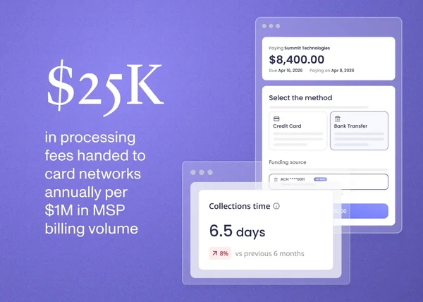 MSP Billing: Why ACH Beats Credit Cards