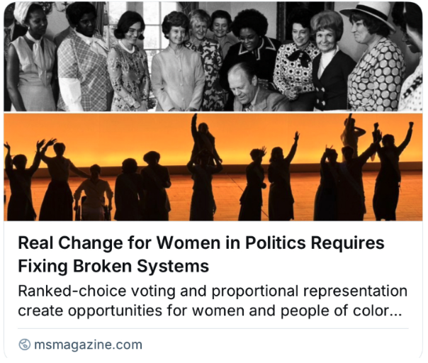 Article in Ms. Magazine on Women's Equality Day