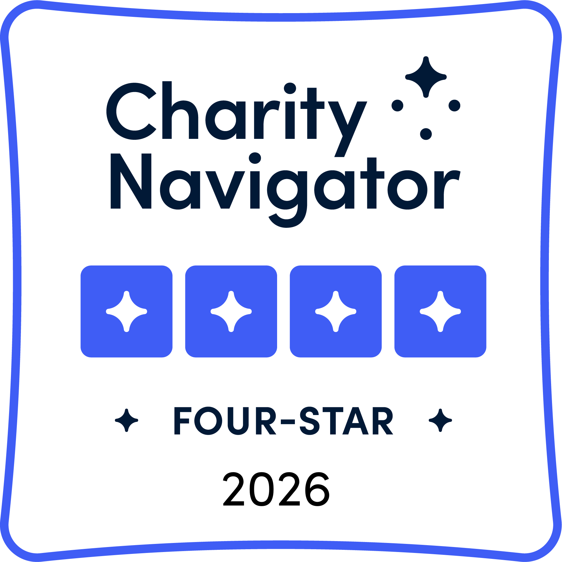 Charity Navigator Four-Star Rating 2026 badge