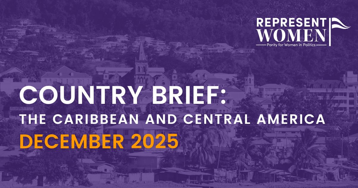 Cover of RepresentWomen's Country Brief on the Caribbean and Central America
