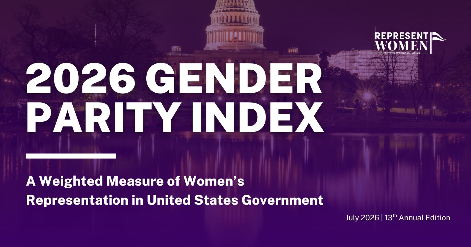 Cover of RepresentWomen's 2026 Gender Parity Index report