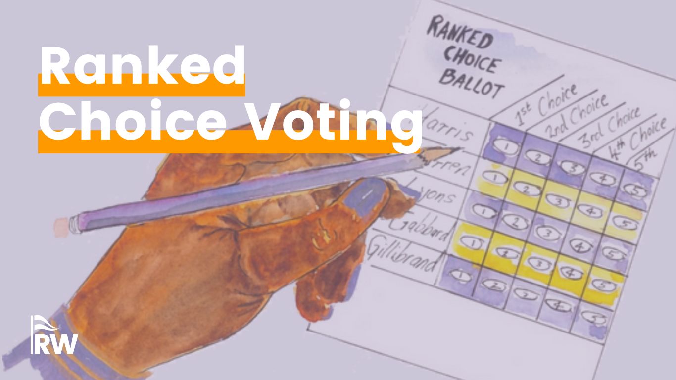 Ranked Choice Voting header graphic from RepresentWomen