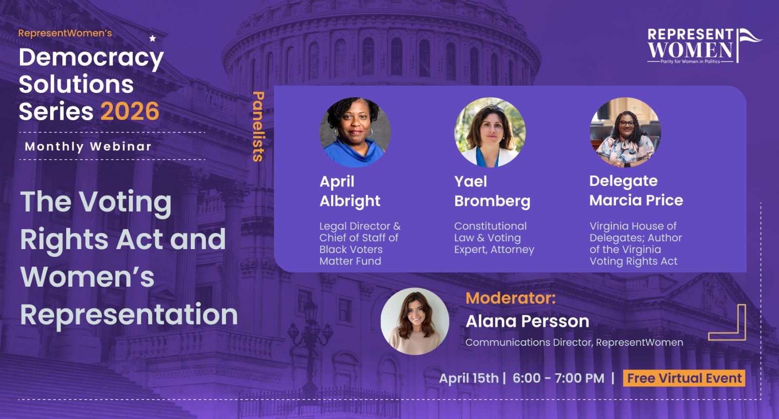 Democracy Solutions Series webinar on the Voting Rights Act
